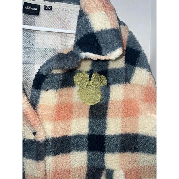 Disney Jackets & Blazers - Disney Women's Fleece Plaid Jacket with Hood